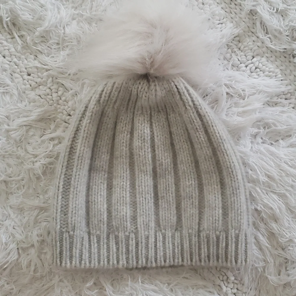 Auxiliary Cashmere Pom Beanie - Picture 1 of 2